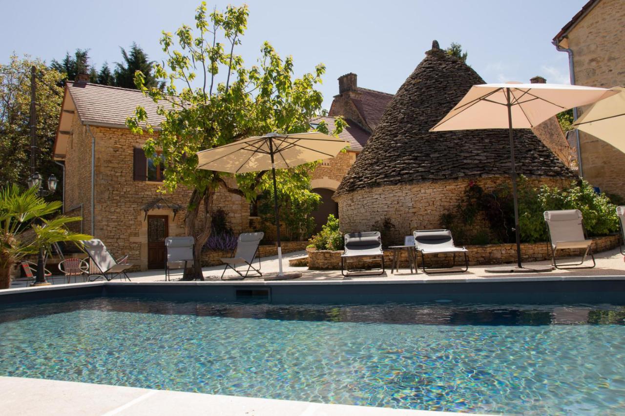 Aux Bories De Marquay, Chambres D'Hotes B&B Avec Piscine Et Spa Pres De Sarlat Bagian luar foto