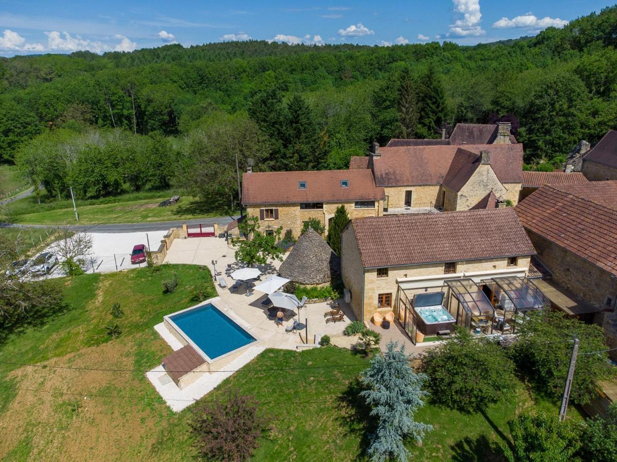 Aux Bories De Marquay, Chambres D'Hotes B&B Avec Piscine Et Spa Pres De Sarlat Bagian luar foto
