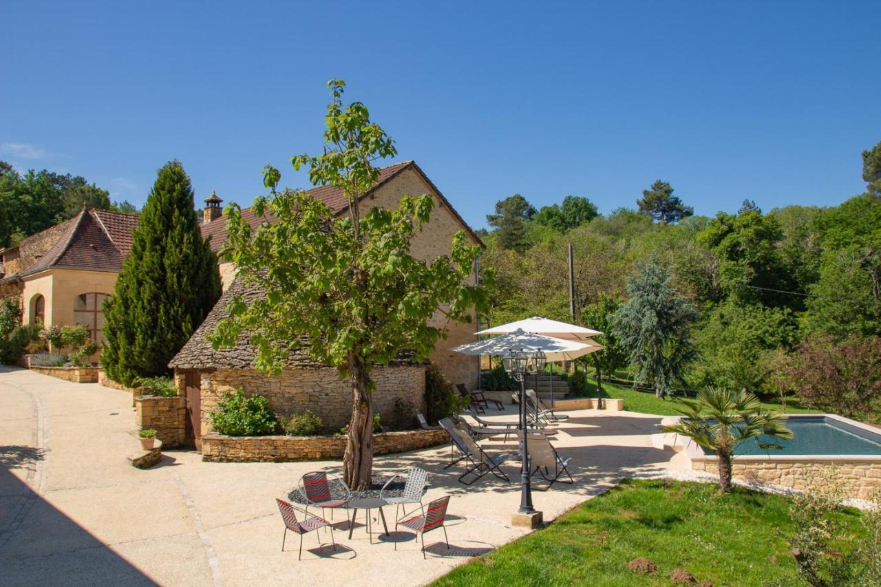 Aux Bories De Marquay, Chambres D'Hotes B&B Avec Piscine Et Spa Pres De Sarlat Bagian luar foto