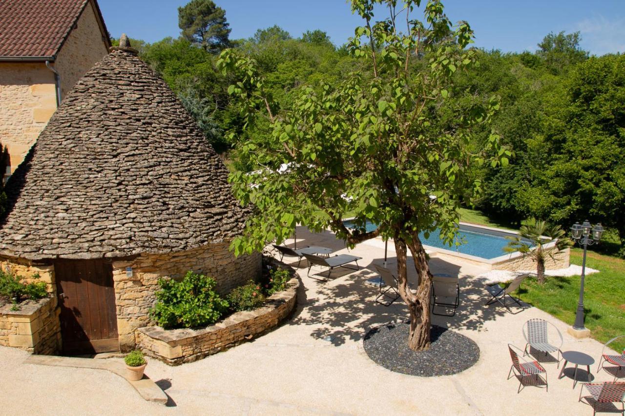 Aux Bories De Marquay, Chambres D'Hotes B&B Avec Piscine Et Spa Pres De Sarlat Bagian luar foto